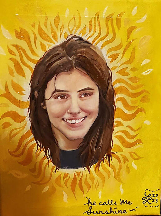 "He Calls Me Sunshine" (Self Portrait) 10/28/23